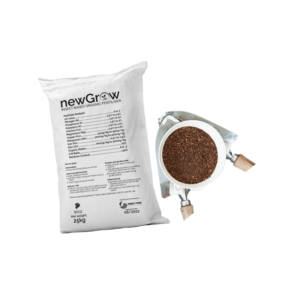 Suitable All Soil  Various Application Wholesale Agriculture Fertilizer Black Soldier Fly Sustainable Organic Fertilizer (Frass)