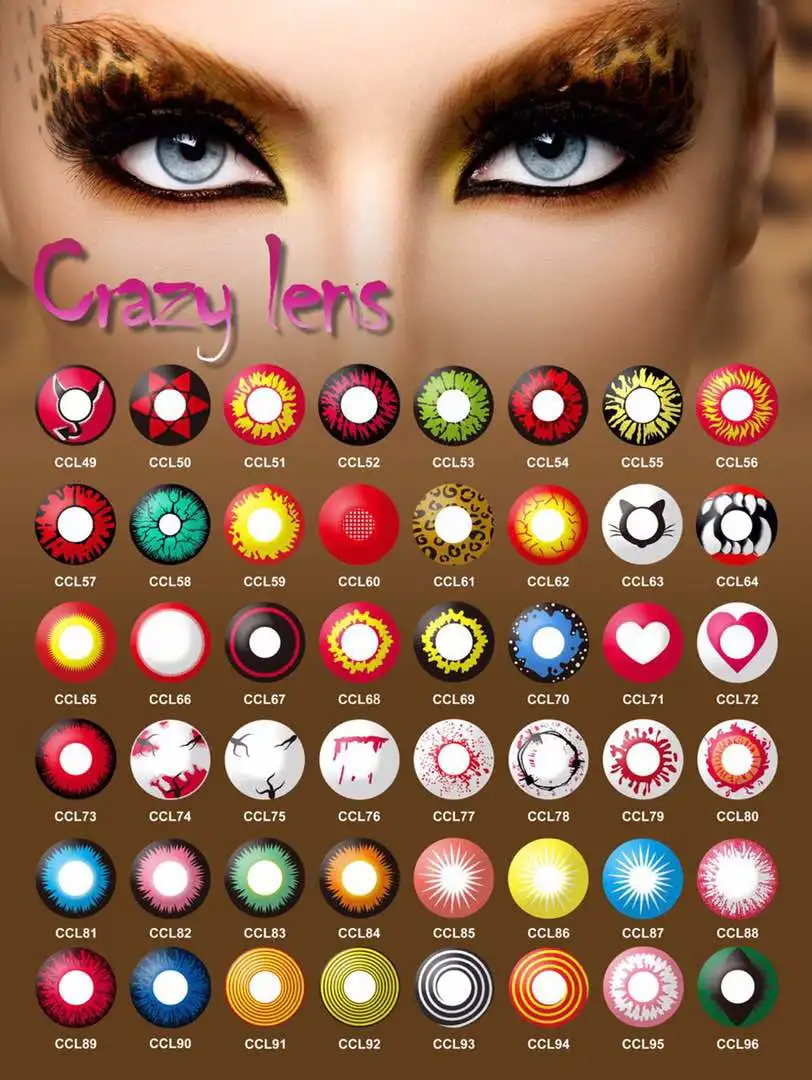 New Arrival Freshtone black out wholesale price colored contact lenses cosplay crazy look contact lenses at low cost