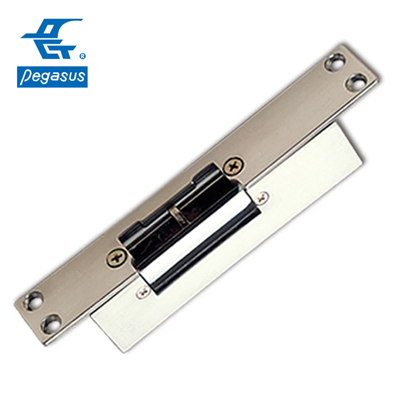 DC12V 24V Fail Secured Type Electric Strike Pair with latch bolt mechanical lock