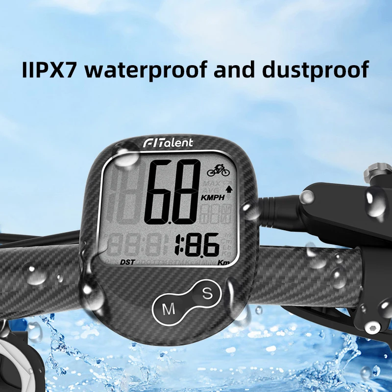 Wireless Bike Computer Waterproof Bicycle Speedometer and Odometer with LCD Display Cycling Stopwatch
