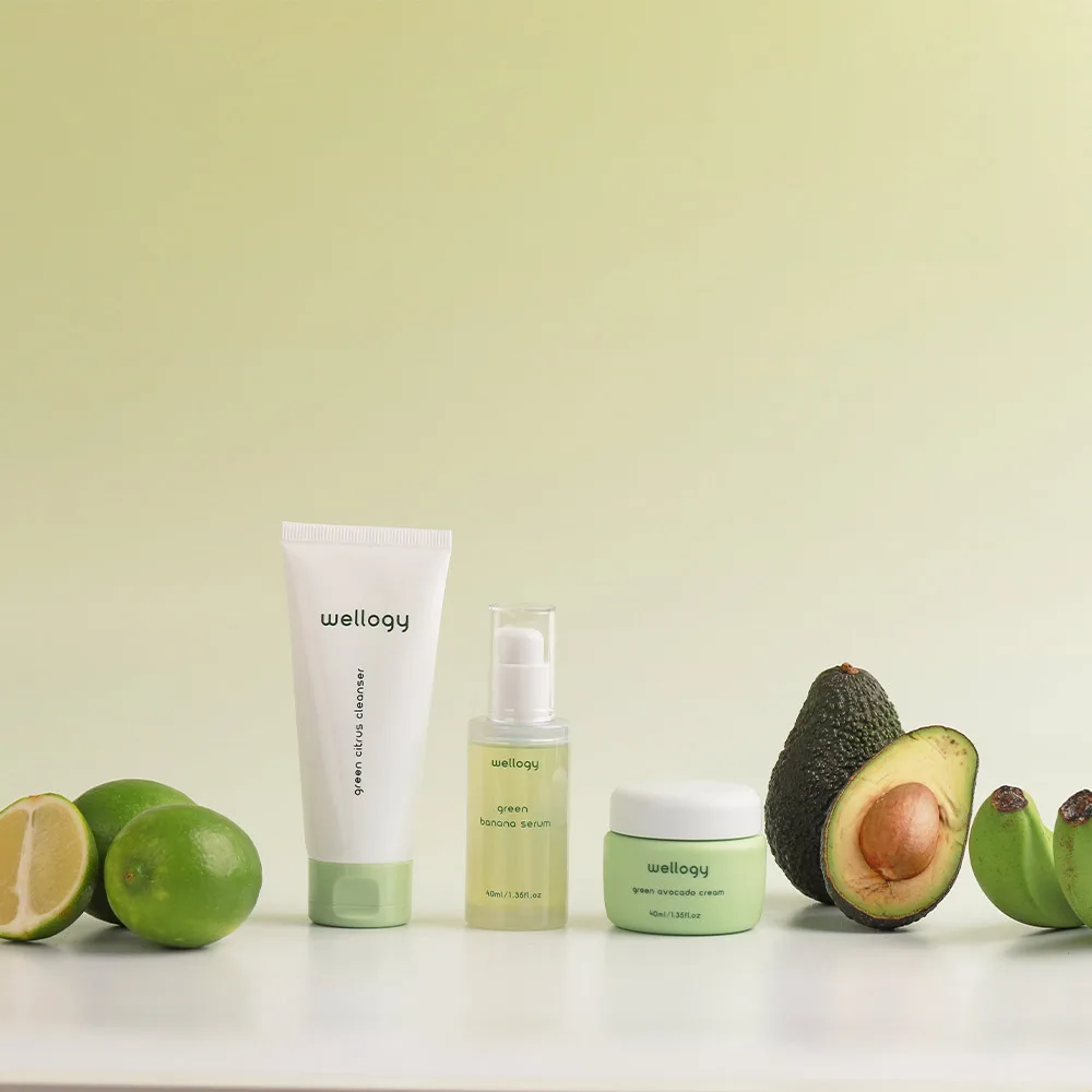 K Beauty Skincare WELLOGY GREEN AVOCADO CREAM Contains Green Avocado Powerful Moisturizing Care Skin Soothing