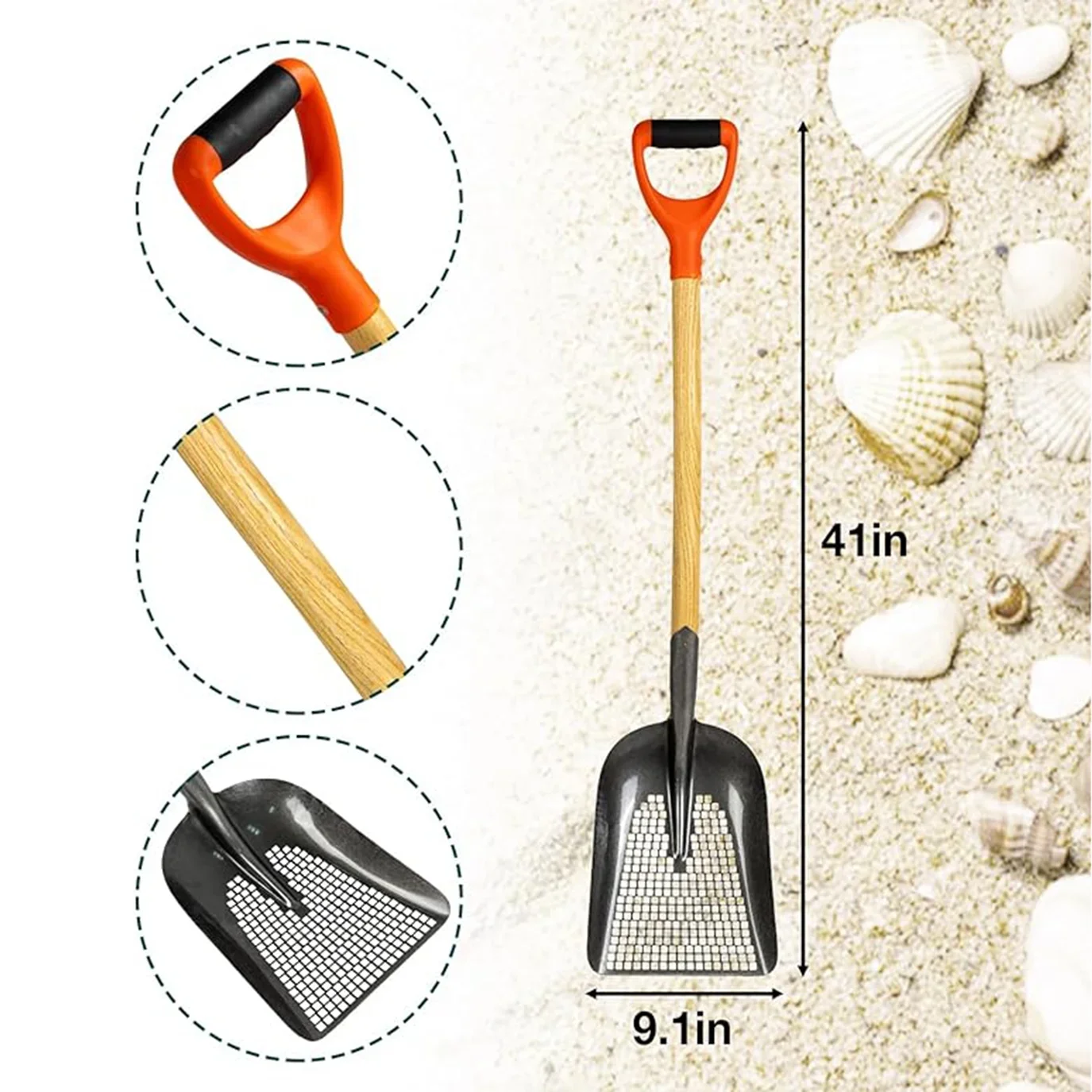 Professional Grade Digging Shovel with Comfort Grip Handle Designed for Every Gardeners Need