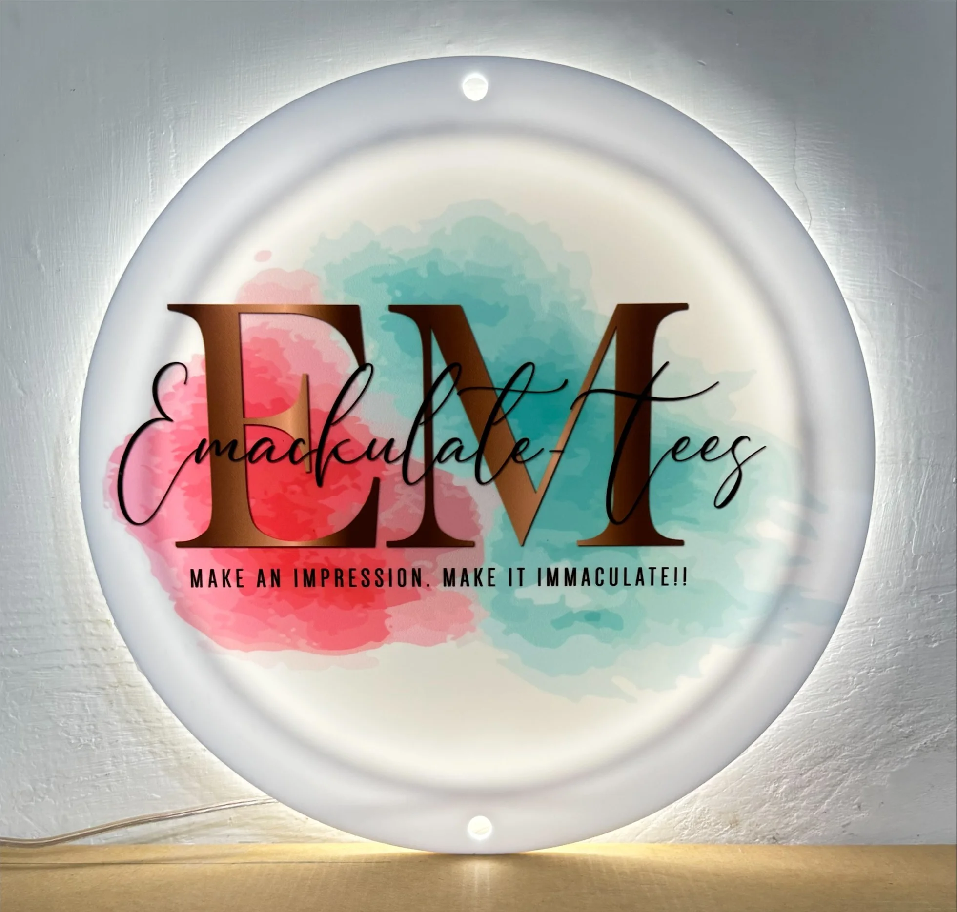 Custom UV Printed Acrylic Backlit Signs for Business and House and Out door Acrylic Backlit Signs