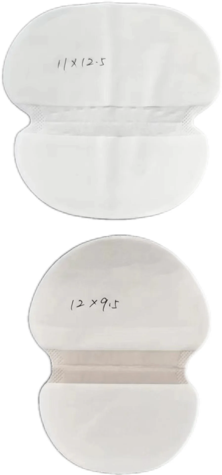 110*125mm 120*95mm Customized Disposable Non-washable Armpit Sweat Absorbent Pads Underarm Sweat Pads Liner
