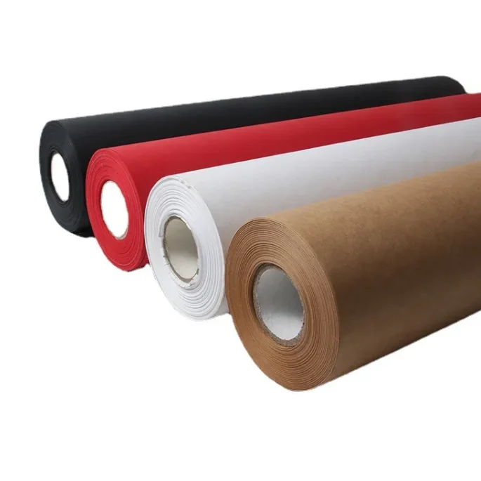 Customized GSM Non-stick Oil-proof Water-proof PE coated kraft paper jumbo roll