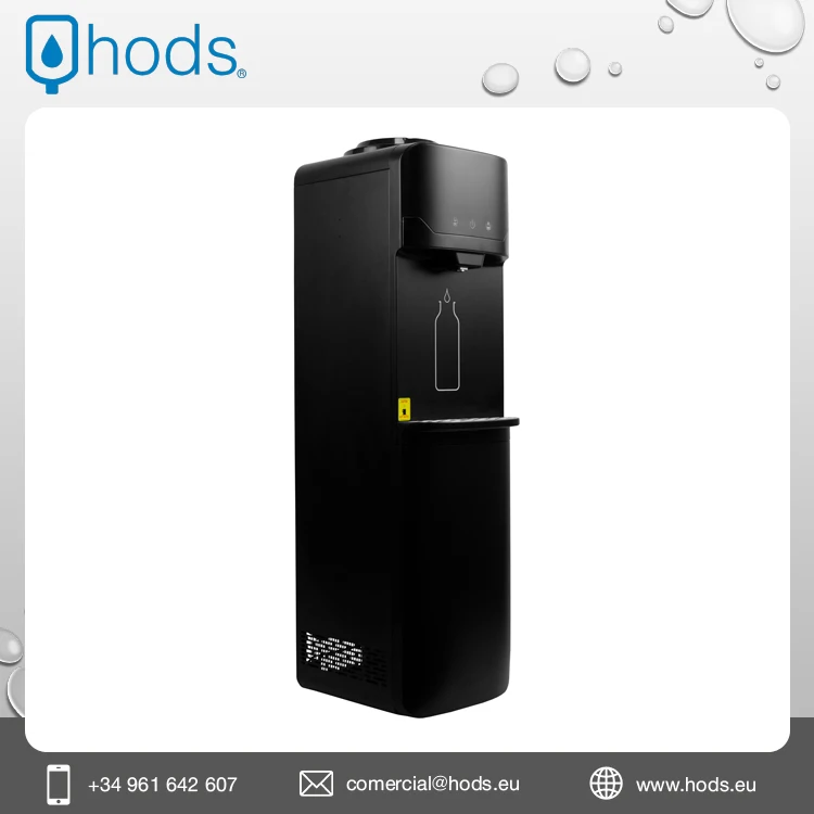 Commercial & Home Use Hot and Cold Water Dispenser with Compressor with Compressor Sensorem Up Black