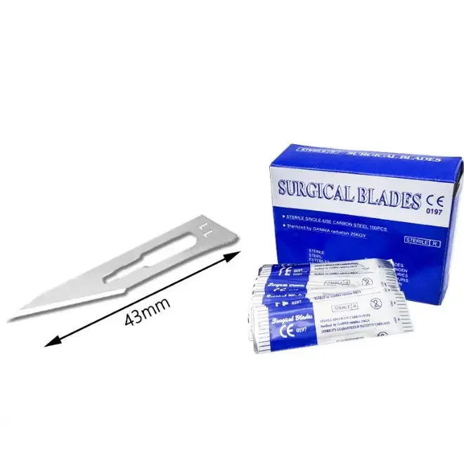 Sterilized Surgical Medical No 11 15 23 24 25 Custom Disposable Surgical Blades Size 11 For Surgical Operation