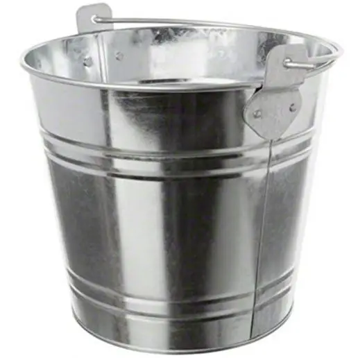 Round Galvanized Bucket Small Size Metal Pails Bucket With Handle For Garden Pots & Planters Bucket Flower Pots indian