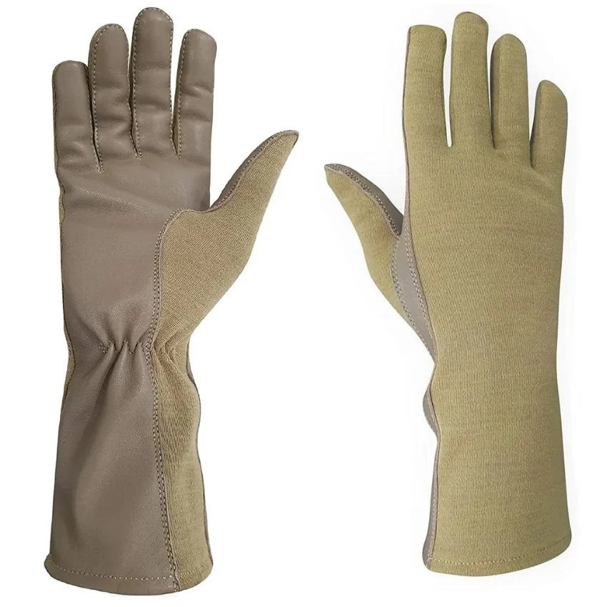 Sports fighter flying pilots glove Nomex Soft And Comfortable Leather Riding Gloves from Pakistan