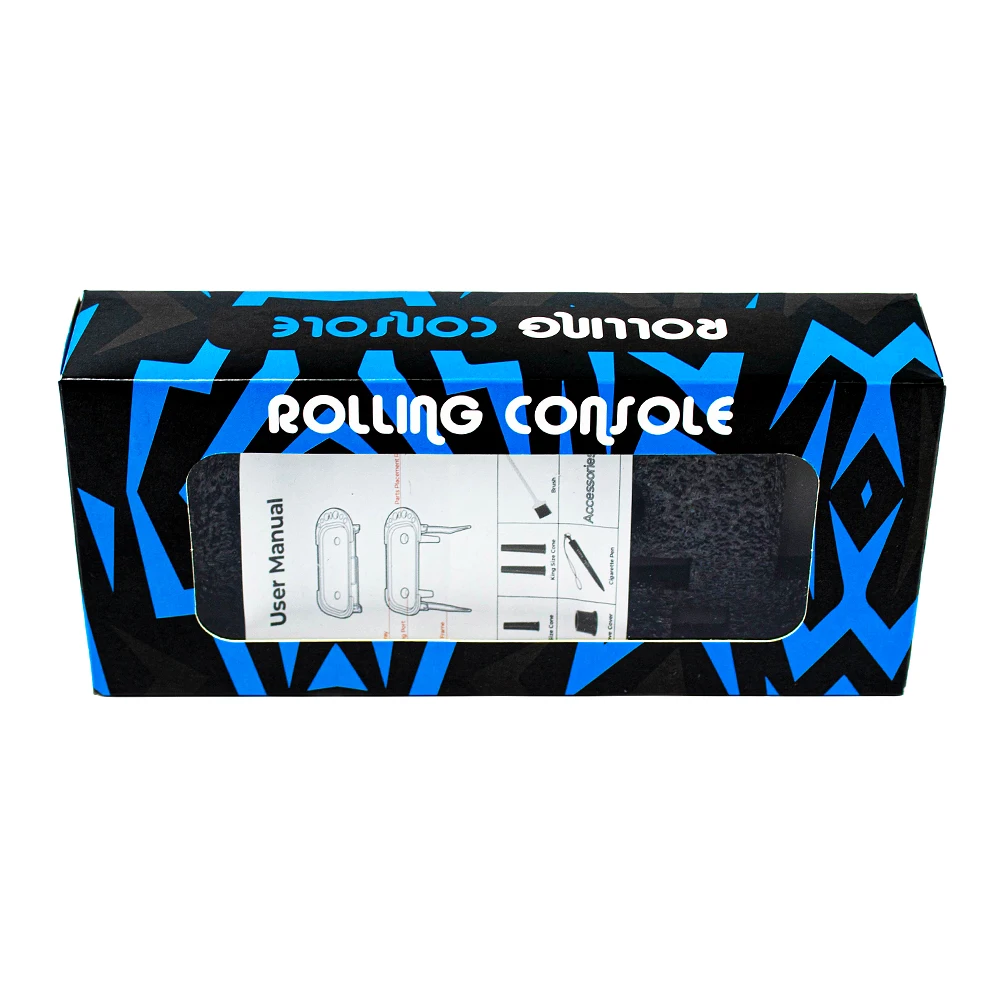 New Cartoon Printed Metal Tray Smoke Herb Tray Set Smoking Rolling Tray with Roll Cone Filling Function