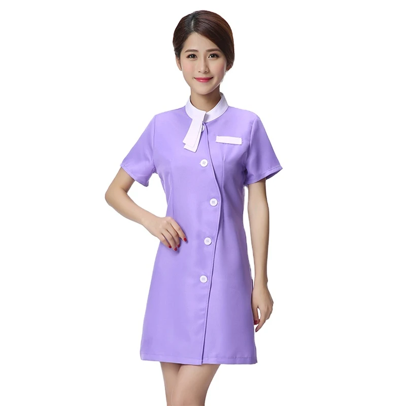 Doctors Pharmacist Summer Quality Nursing Coat Spa Work Clothes Beauty Salon White Robe Anti-Wrinkle Overalls Suit in whole sale