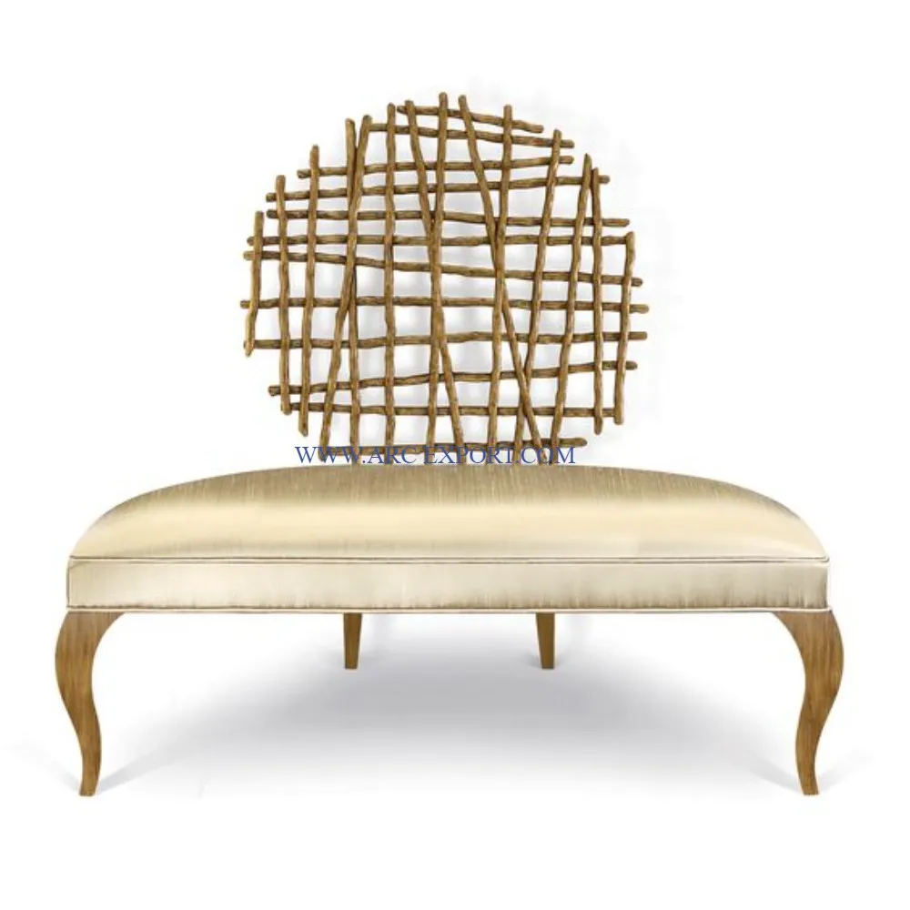 Wedding and Events Decorative Chairs With Leather Seats Bamboo Wood Handmade Hotel and Restaurant Furniture Chairs From Indian