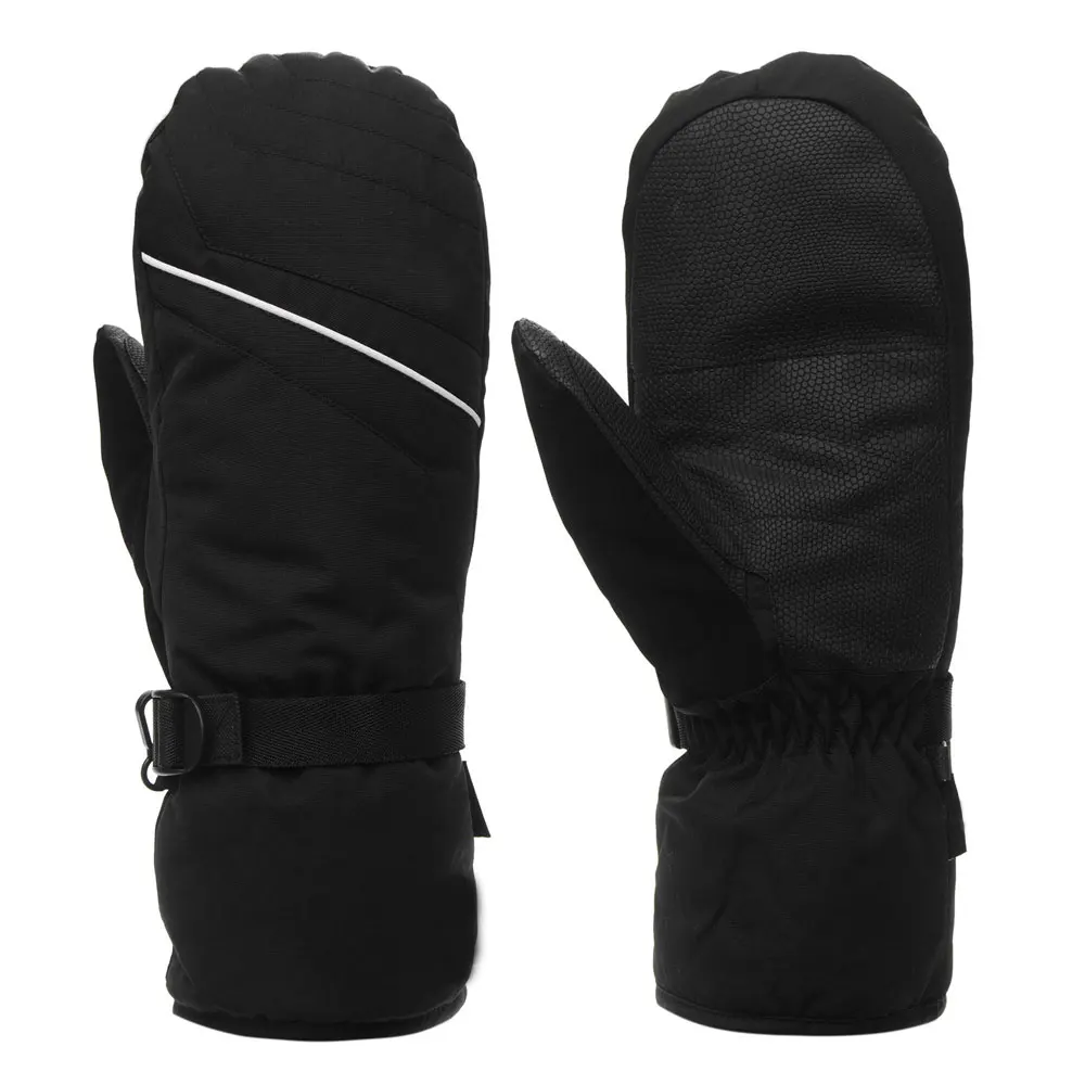 Fashion Winter Warm Waterproof Cowhide Leather Unisex Snowboard Mittens Gloves