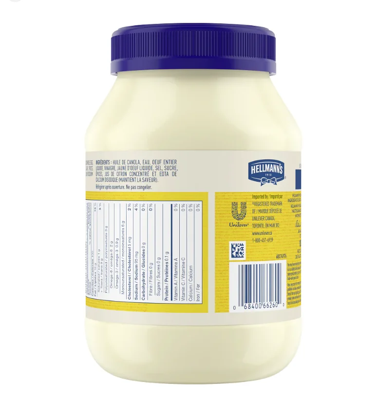 100% качественный настоящий майонез Hellmann 400 г