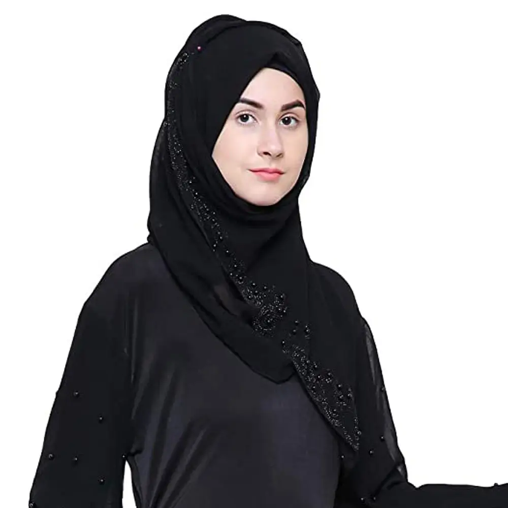 2022 new underscarf custom plain instant chiffon hijab with inner bonnet headscarf long satin lining shawl scarf