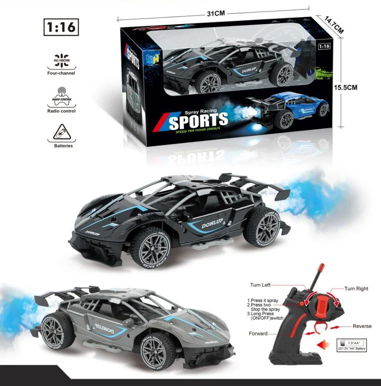1:16 Rc Car 4wd Drift Racing Car Rally Championship High Speed Radio Remote Control Spray Rc Vehicle Electronic Hobby Toys