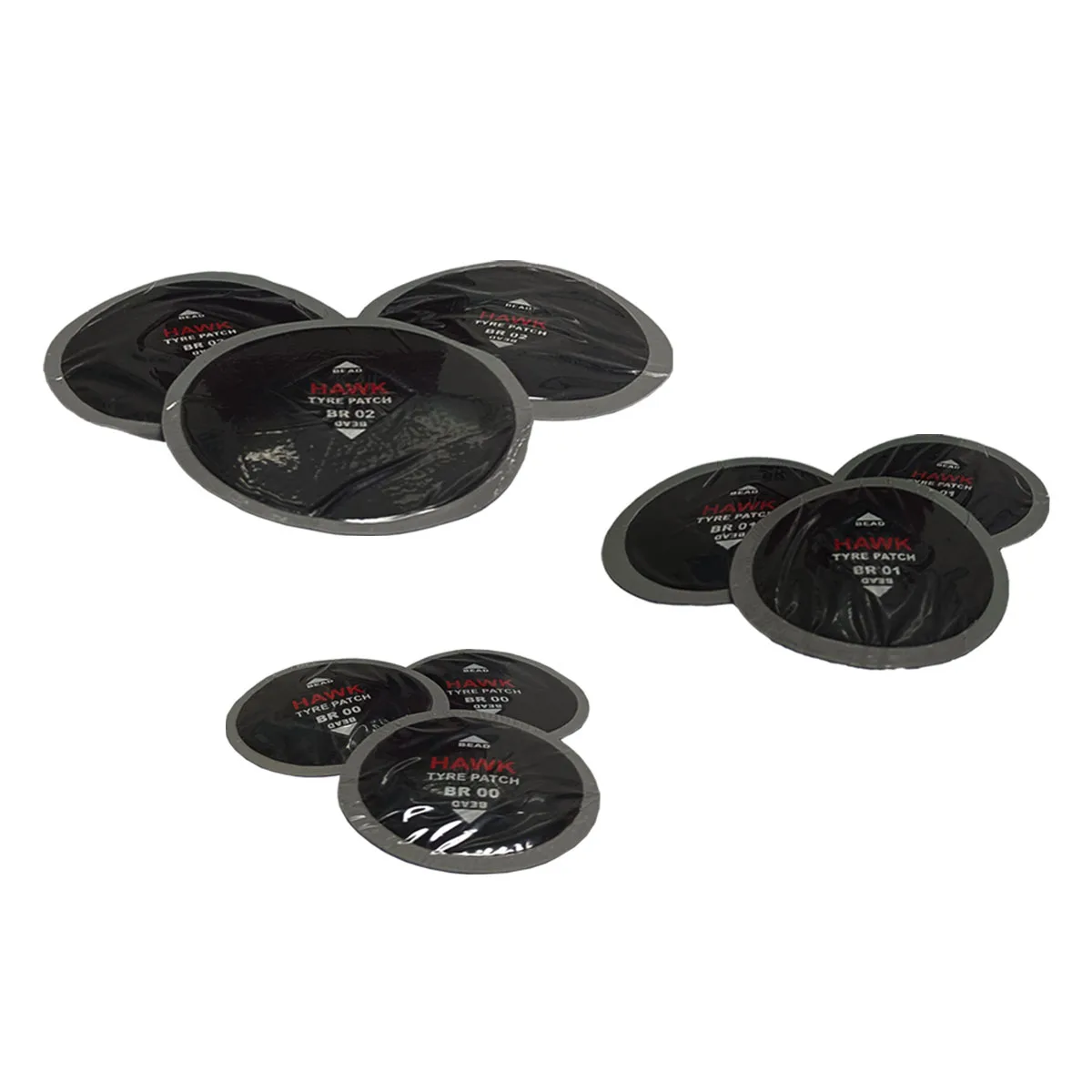 20Pcs/Box Size 58mm Lightweight Ultra-Thin Hard Type Rubber Tyre Patches Hand Tool for Car Tire Repair