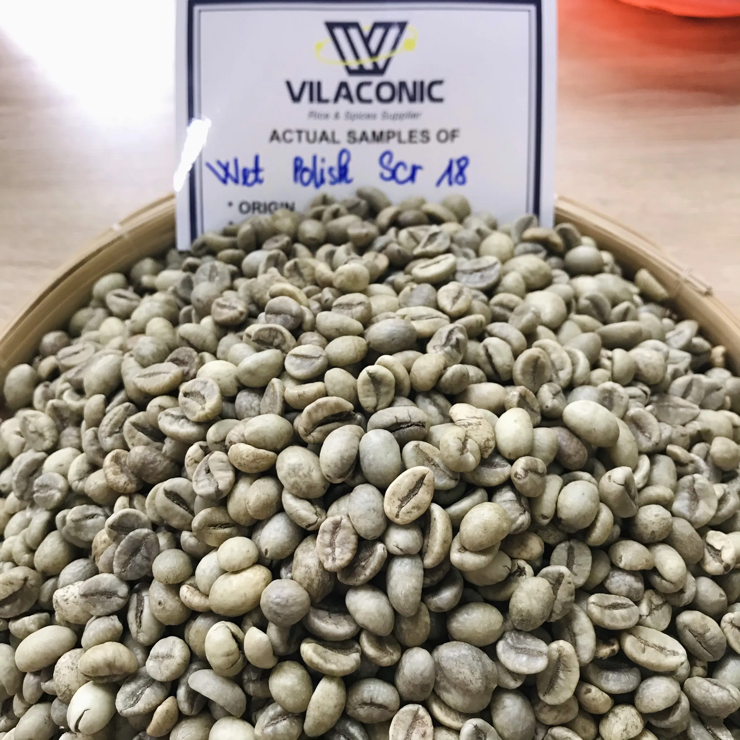 Robusta зеленый кофе в зернах влажный полированный экран S13 S16 S18 джутовой сумке-JANE LEE + 84968234538