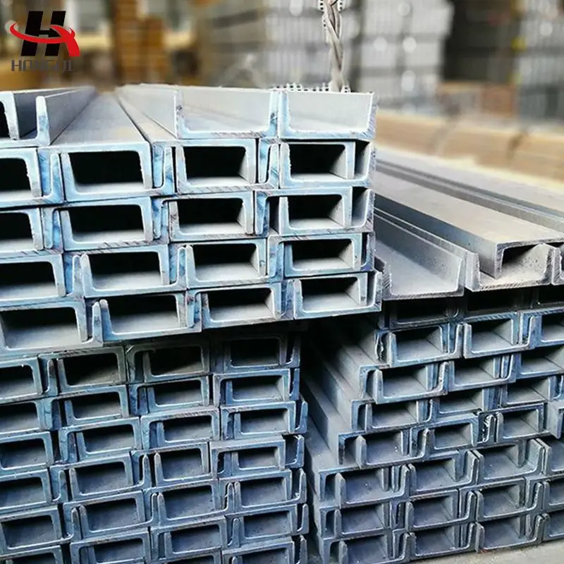 Q235/Q345 /SS400 Hot Rolled Steel Channel U / C Section Shaped Steel Channels SS400 Profile Galvanized Coated 3 - 5 Days 6m-12m