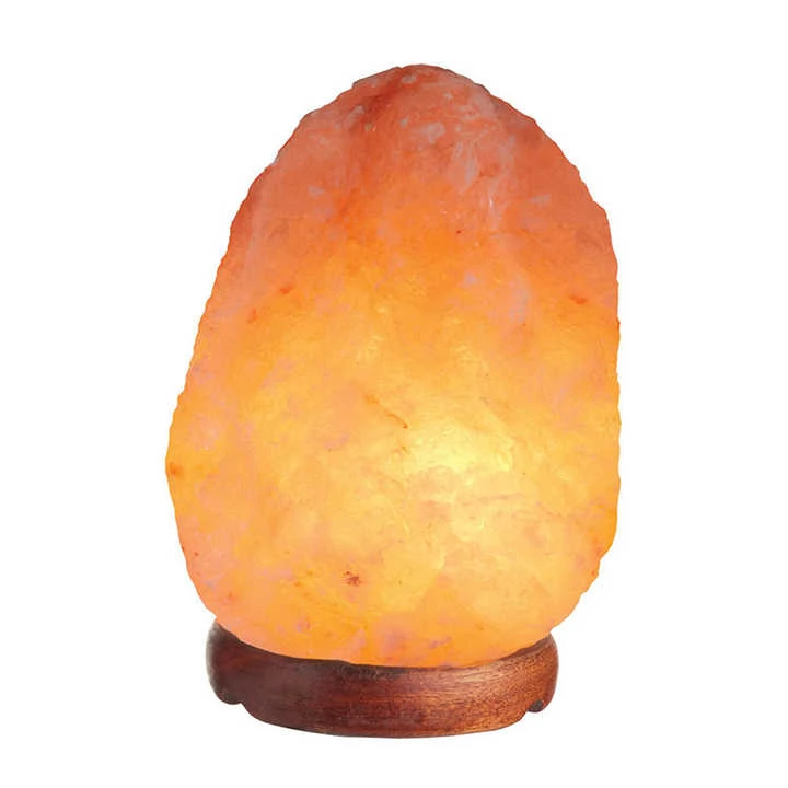 Wholesale Best quality Fire Bowl Salt Lamp With Massage Balls With Wooden Polished Base Salt Lamps BY Demaro salt oem service