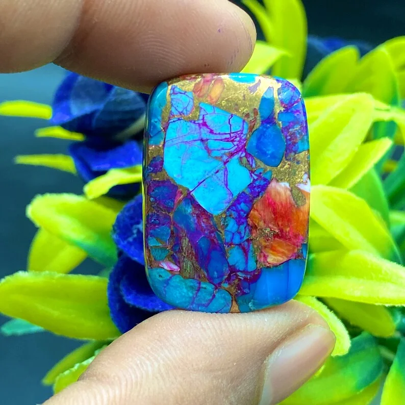 Excellent Quality Natural Orange Spiny Oyster Multi Shape AA+ Grade Genuine Loose Cabochon Gemstones For Jewelry Making Use OEM