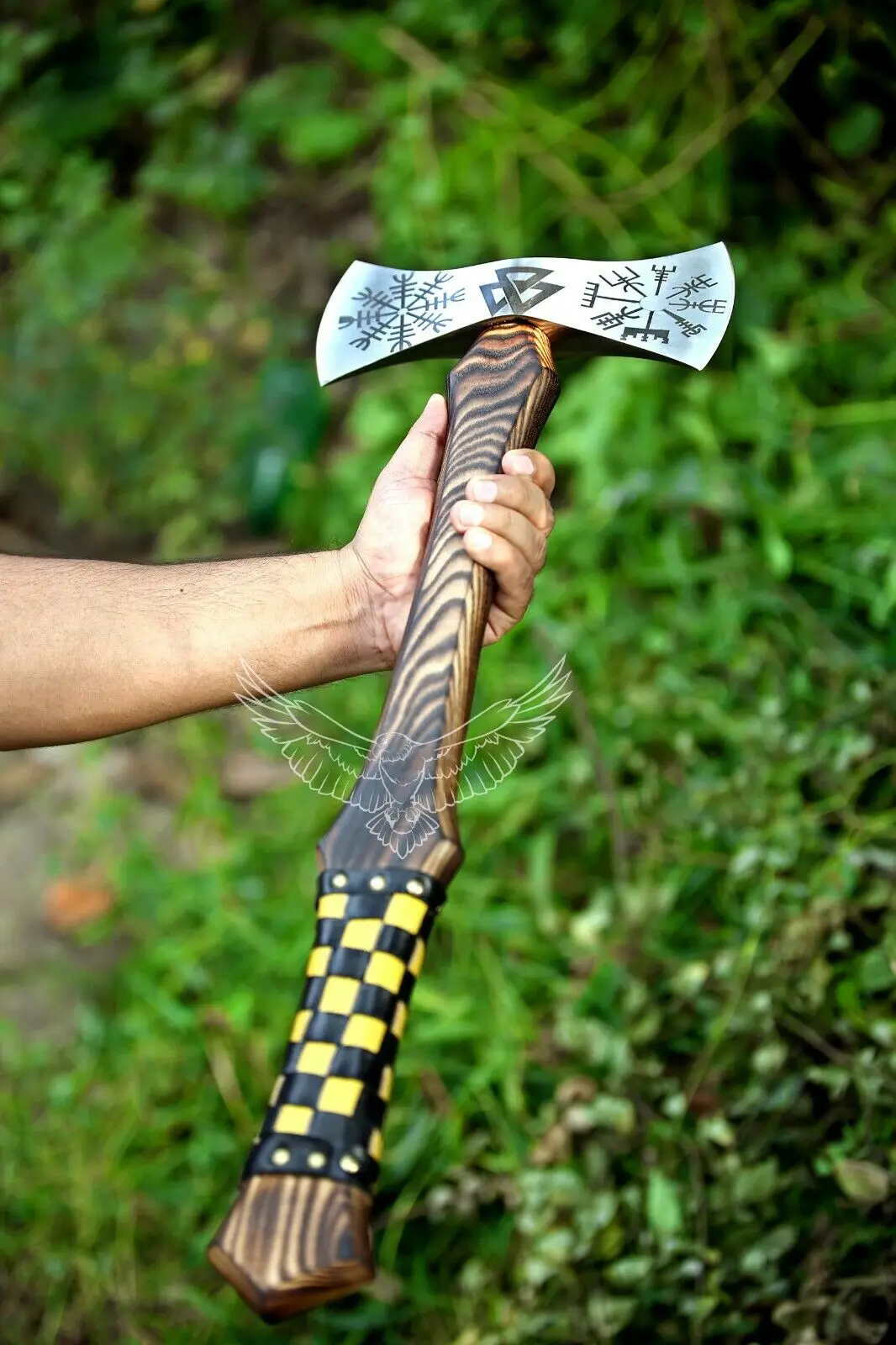Wholesale Custom Handmade Viking Double Blade Axe, Hatchet Axe Household Firewood Chopping Outdoor Camping Survival Axe