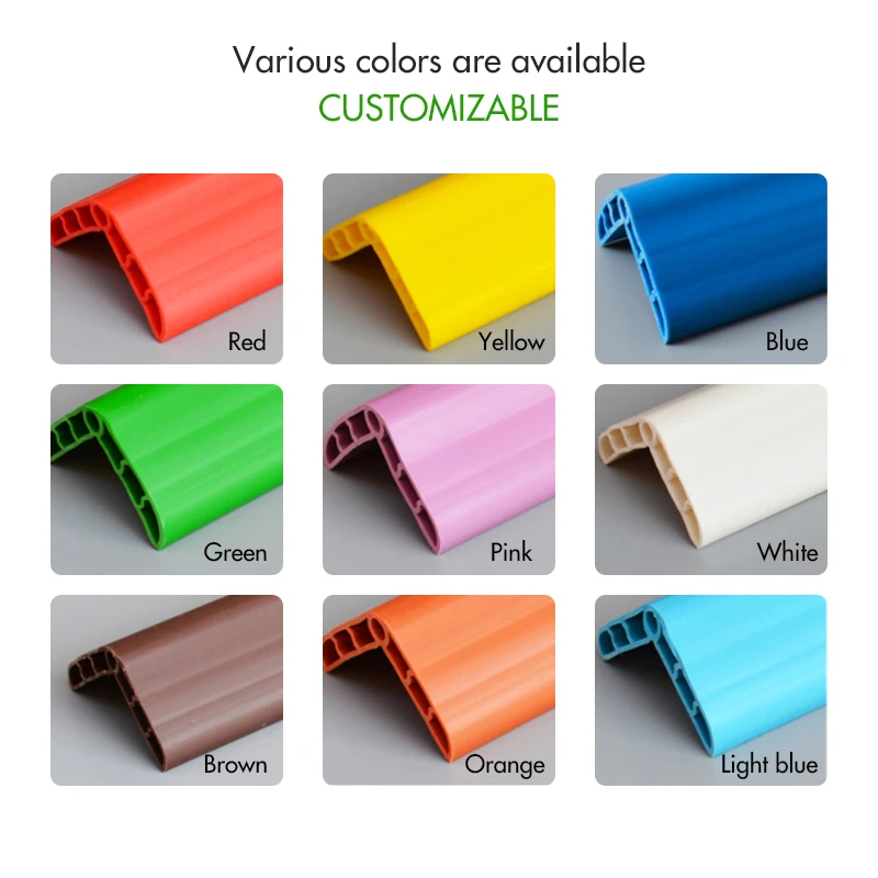 PVC stair plastic anti-collision anti-slip strip school kindergarten protection self-adhesivewall edge guards corner cover