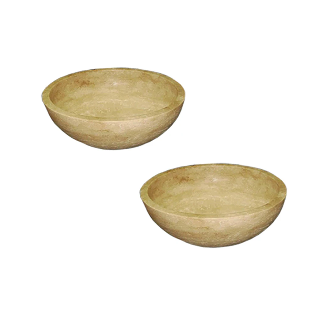 Best Selling Modern Design Natural Stone Marble Travertine Basin Sink Washbasin for Bathroom & Kitchen Countertops