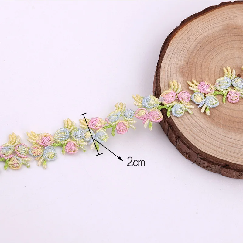 Decorative Lace High-grade 2cm Polyester Color Water-soluble Barcode Embroidery Lace