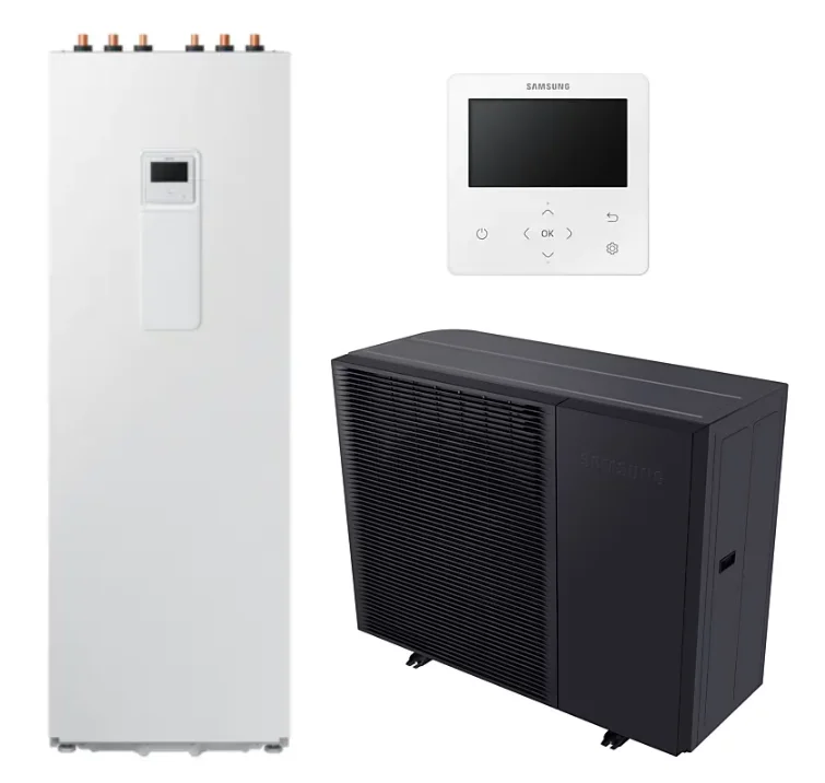 Heat pump air to water Samsung EHS Mono HT Quiet - ClimateHub 8kW  AE260RNWMGG/EU + AE080BXYDGG/EU 1 phase with DWH tank 260 l