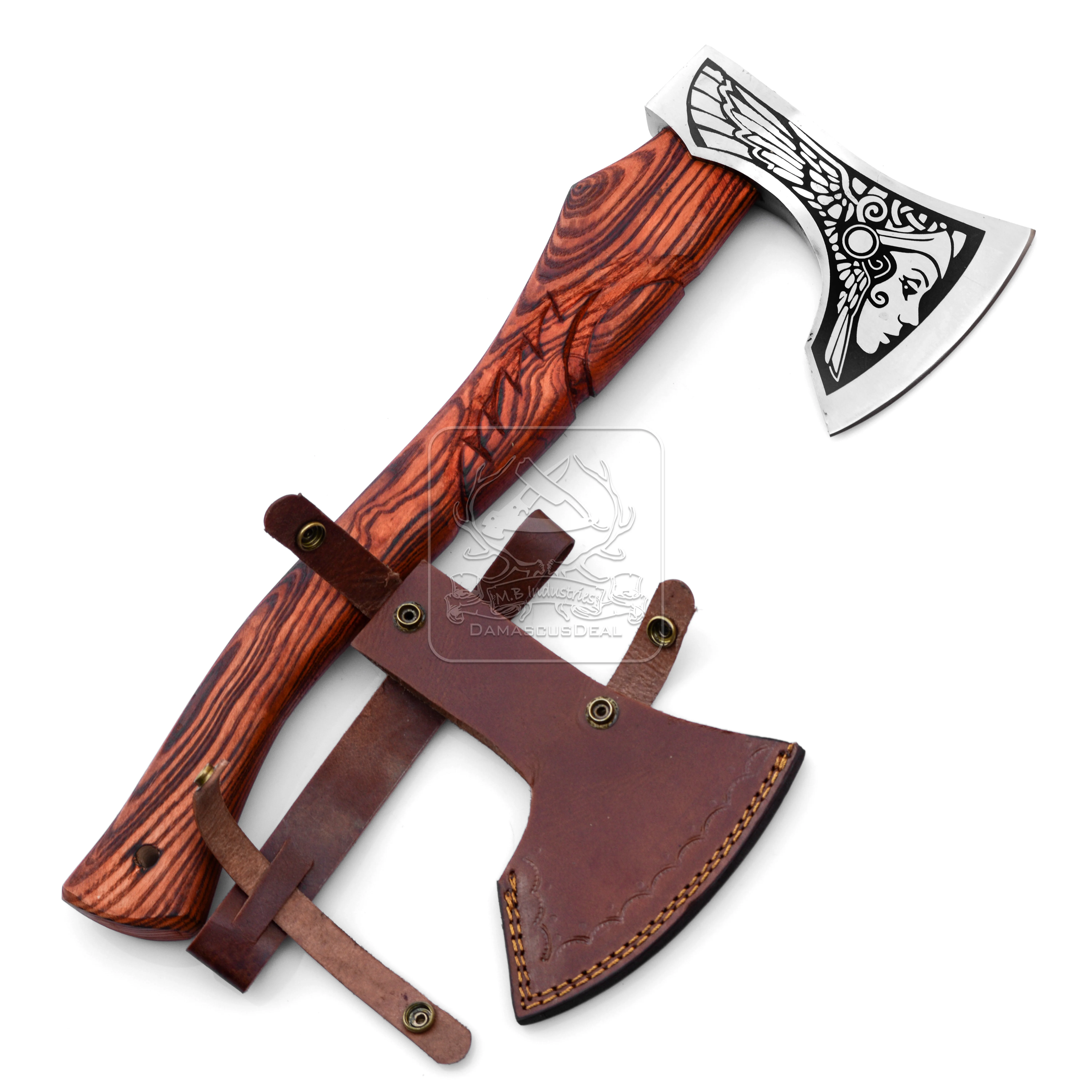 Ручной работы замысловатые гравированные рисунки топор Викинг Томагавк DD-VikingAxe-132 бородатое лезвие выгравированное деревянное дерево стальная ручка для кемпинга