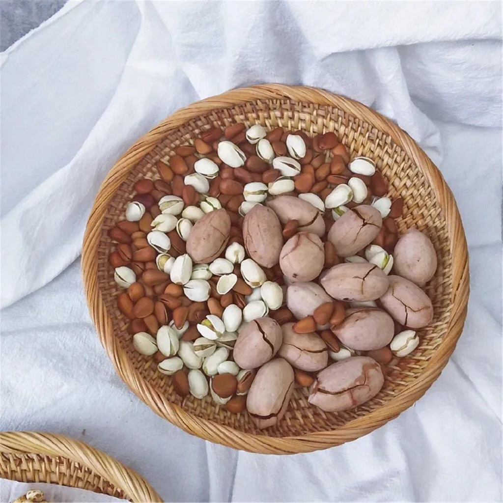 Minimalist Decorative Fruit Bowl Wholesale Handicraft Amazon Trend decorative bowls Low Rattan Bowl Made in Vietnam