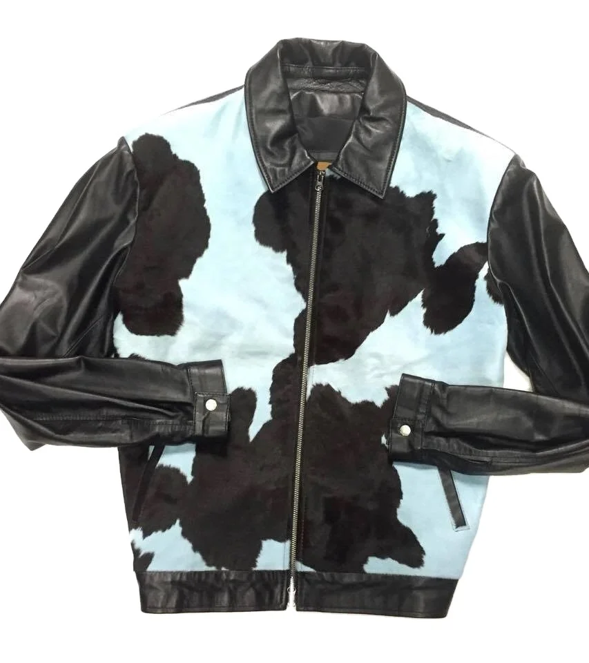 Flying leather bomber jacket pilot style with Golden zipper front High quality Export leather jacket