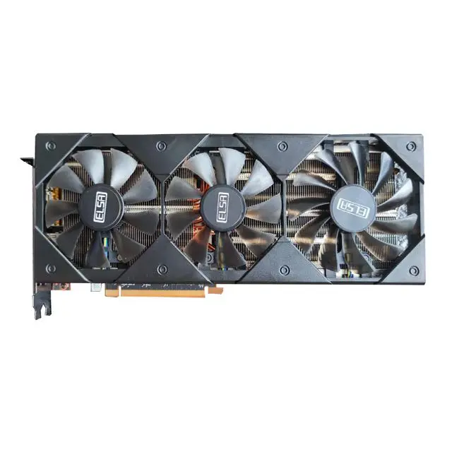 Wholesale black color graphics card 5700XT 8G GDDR6 GPU card three fans for gaming