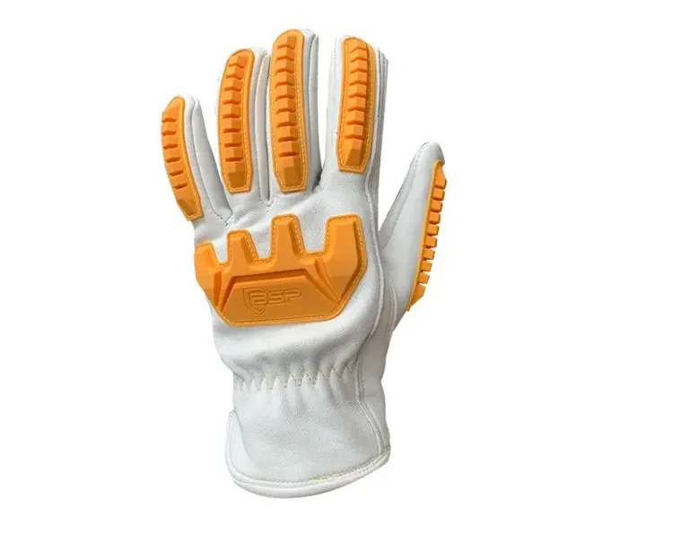 Custom Wholesale Goat Leather TPR Impact Gloves
