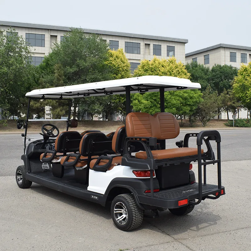 Golf carts 8 seater utility golf cart Z6C white