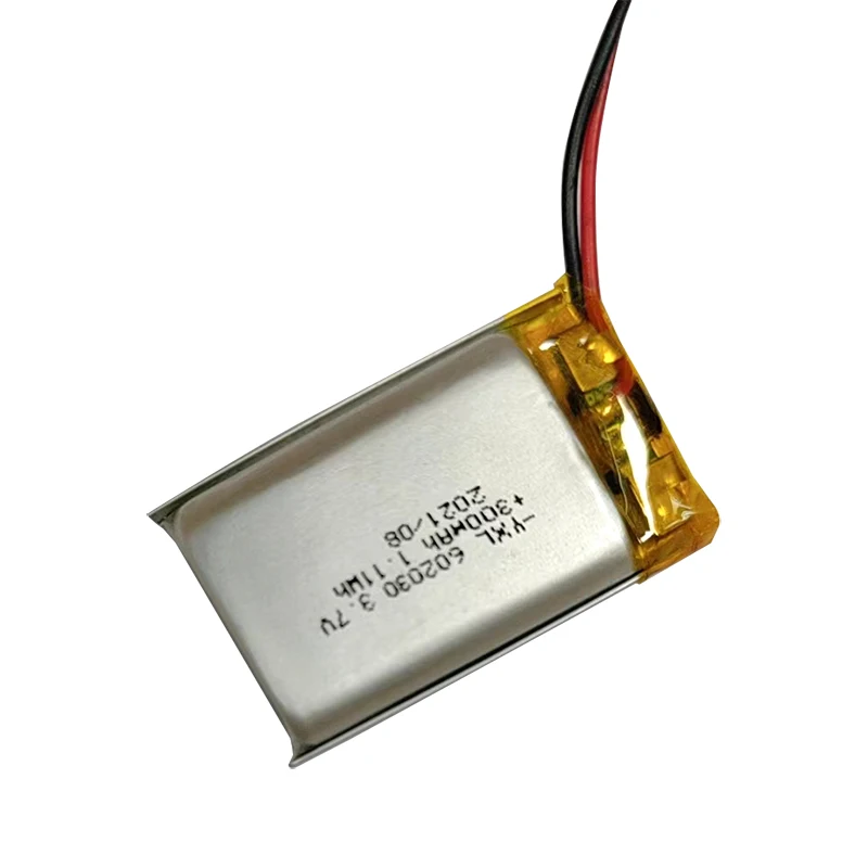 factory supply Lipo battery  rechargeable USB 3.7V 300mah  polymer lithium battery YXL602030