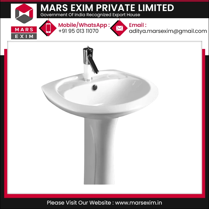 Avro-Repo Lavabo 56 Avro-SOP Complete Set Of Luxurious Quality Ceramic Wash Basin Pedestal Sanitary Ware