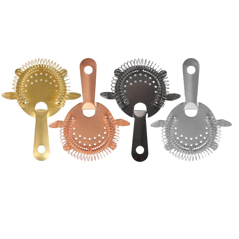 Thicker stainless steel leak kitchen filter scoop spoon wine mixer tool mixer wine filter ice cooler julep strainer