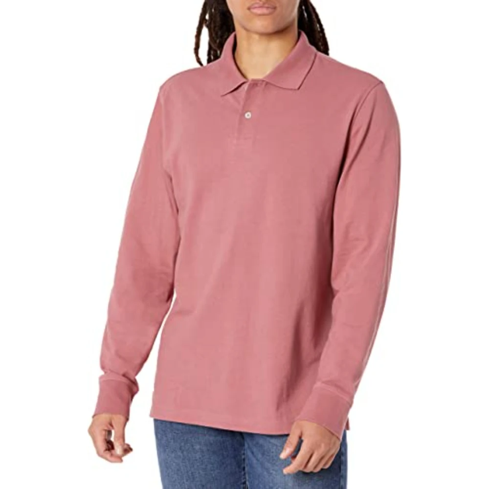 OEM ODM Customized Men Long Sleeve Polo t Shirt Latest Design Polo Shirt Full Sleeve With Collar