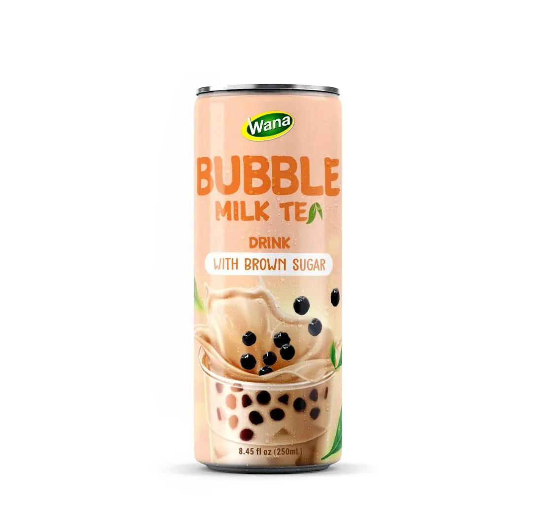 OEM Private Label 320ML Brown Sugar Milk Tea Drink from Vietnam Rich Chocolate Flavor for Adults