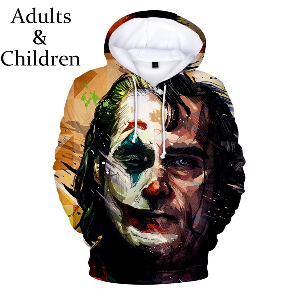 Hot Joker 3D Printed Hoodies Men Horror Movie Men Casual Fashion Funny Oversized Pullover Hoodies