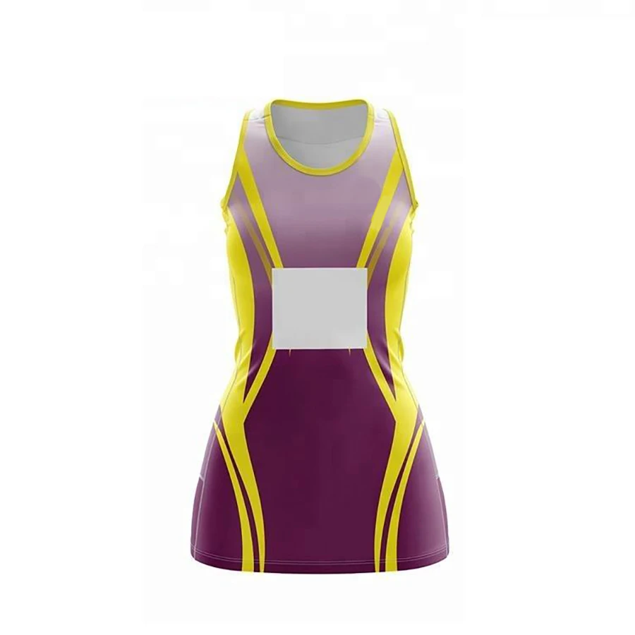 Custom Netball Dress Uniform High Quality Women Netball Uniform Latest Designs Bowling Shirt  Netball Uniform