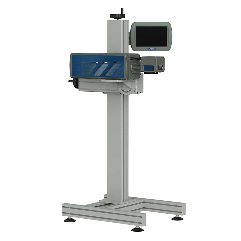 Hot selling Flying 30W CO2 Laser Marking Machine Laser Printer for Plastic Bags Cable Wire PET Bottle