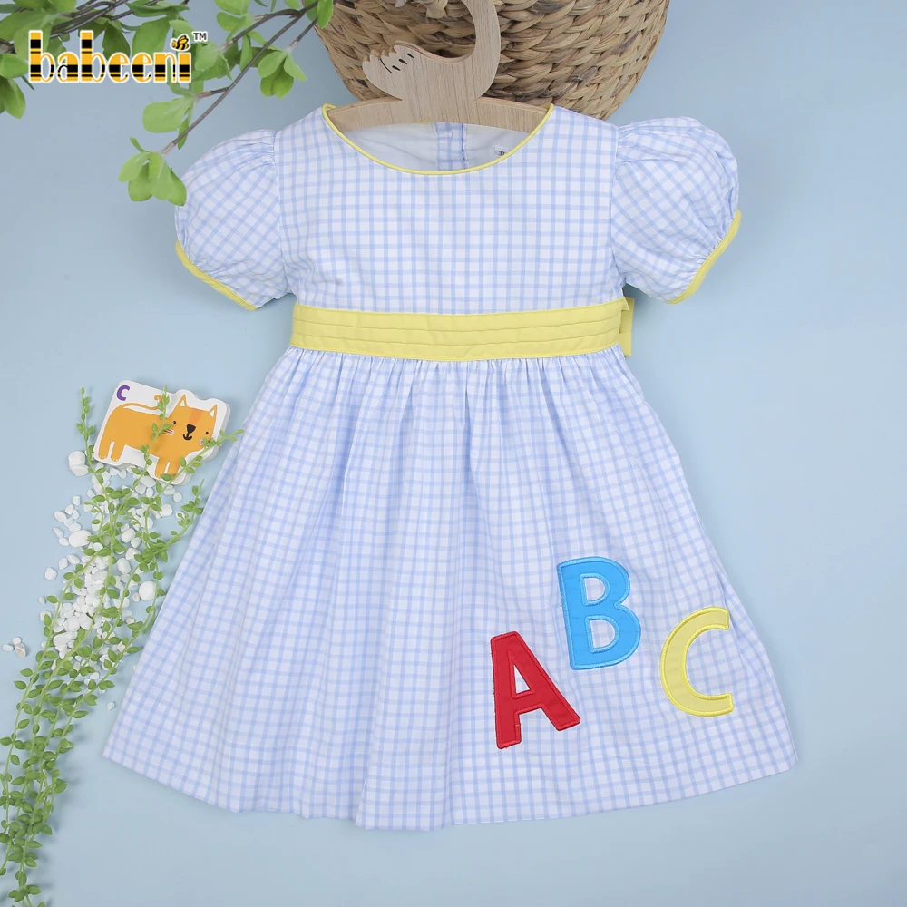 Abc applique dress for little girls - DR2742