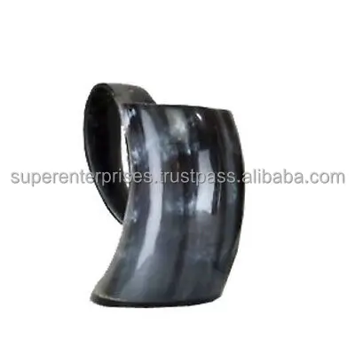 Vintage Horn Mug Best Indoor Decor Unique Material Design With Natural Colored Highly Design Drinking Mug