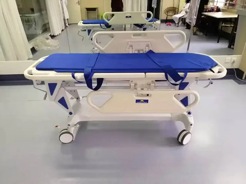 Hydraulic Multi-functional Trolley Stretcher ABS Emergency Ambulance Stretcher for hospital use