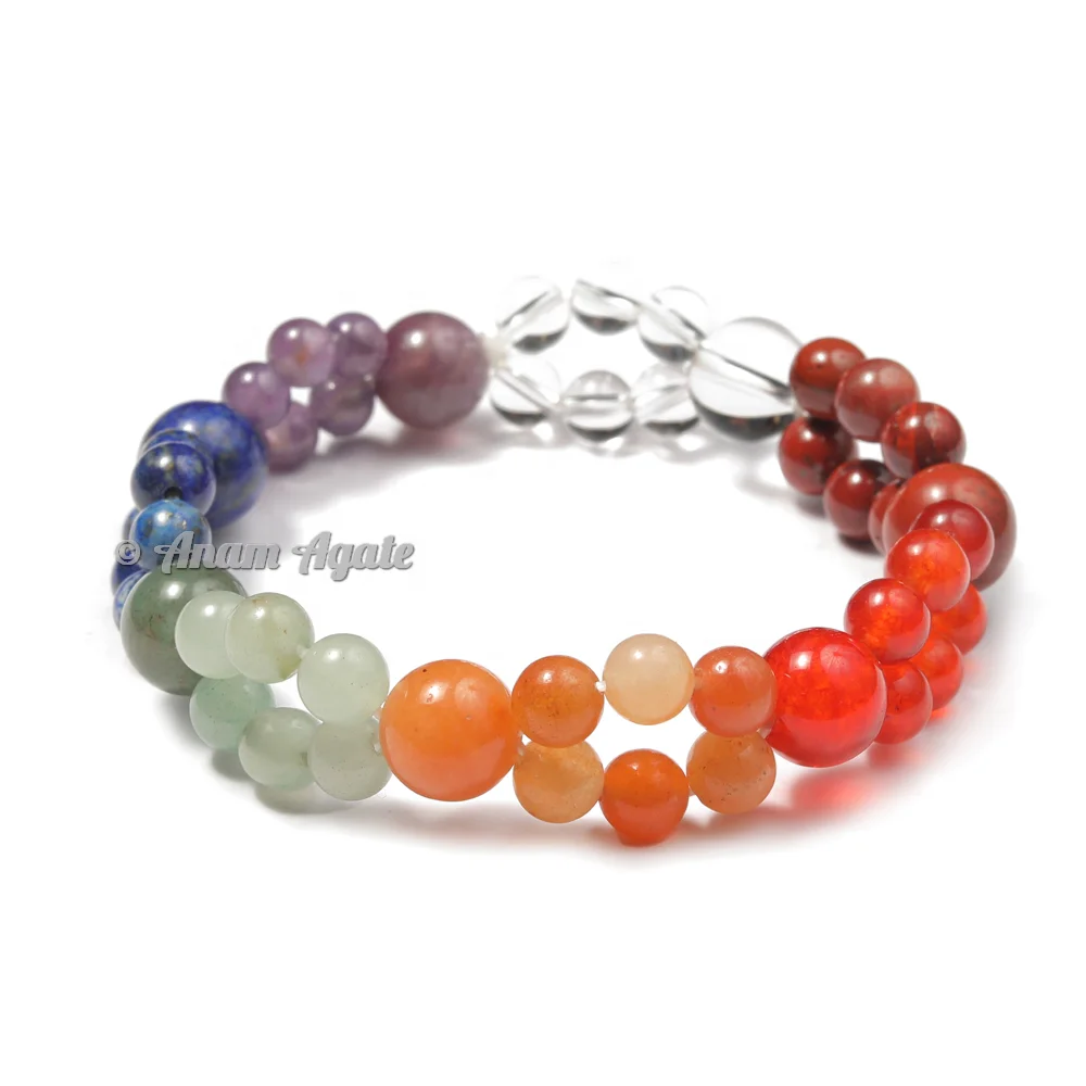 Evil Eye Chakra Beads Bracelets for Sale Buy Online Best Quality Natural Crystals Beads Bracelet Handmade Men Women Stretchy