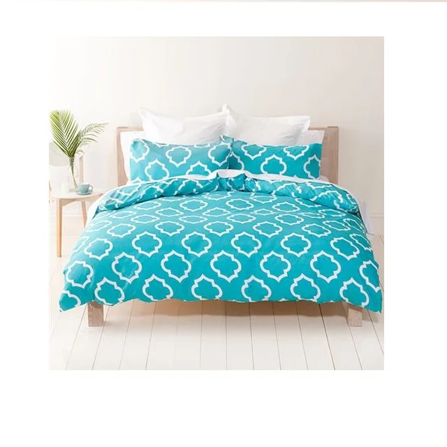 White Color dot printed Duvet Covers with pillowcase Twin comforter floral size Most Popular Luxury Cotton Hotel duvet bed cover