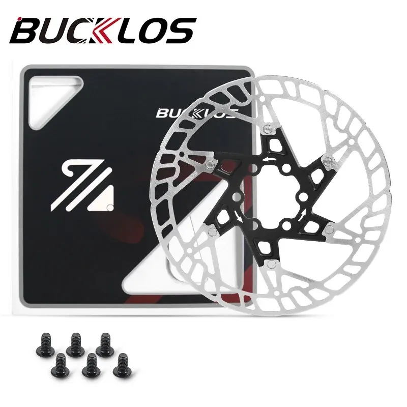 BUCKLOS 160mm Rotor 6 Bolts MTB Brake Disc Heat Dissipation 160 Mm Bicycle Hydraulic Disk Brake MTB Bike Disc Rotor Brake Part